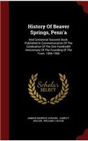 History Of Beaver Springs, Penn'a