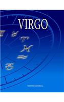 Virgo: A blank journal with 100 lined pages 8.5" x 11'