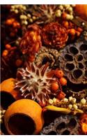 A Lovely Autumn Vignette of Dried Flowers and Pods Journal: 150 Page Lined Notebook/Diary