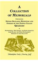 Collection of Memorials Concerning Diverse Deceased Ministers and Others of the People Called Quakers in Pennsylvania, New Jersey, and Parts Adjac