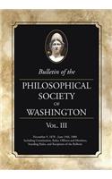 Bulletin of the Philosophical Society of Washington