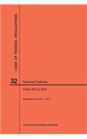 Code of Federal Regulations Title 32, National Defense, Parts 400-629, 2017: (Code of Federal Regulations)