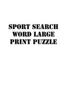 sport search word large print puzzle