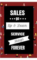 Sales go up and down, service stays forever