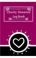 Charity Donation Log Book