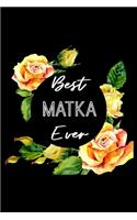 Best Matka Ever: Best Mother's Gift Holy Mass Sermon And Gratitude Journal For 6"x9" 100 pages