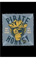 Pirate Monkey: Food Journal - Track your Meals - Eat clean and fit - Breakfast Lunch Diner Snacks - Time Items Serving Cals Sugar Protein Fiber Carbs Fat - 110 pag