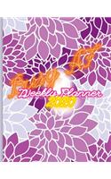 Busy AF Weekly Planner Notebook: 2020 Year At A Glance And Vertical Dated Pages - Purple