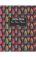2020-2024 Feathers Five Years Planner: 60 Months Planner 5 year Calendar Agenda Planner and Schedule Organizer Appointment Journal Time Management