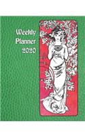 Weekly Planner 2020: Four Seasons Vintage Art Nouveau 2020 Weekly Planner Notebook