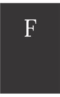 Buchstabe F Notizbuch