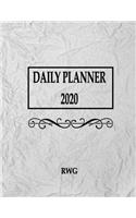 Daily Planner 2020: 8.5 X 11 - January 1, 2020 to December 31, 2020