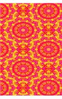 Hot Pink And Yellow Kaleidoscope Pattern: (Notebook, Diary, Blank Book)