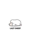 Lazy sheep: Lazy sheep on white cover and Dot Graph Line Sketch pages, Extra large (8.5 x 11) inches, 110 pages, White paper, Sketch, Draw and Paint(4 Lazy Sheep on White Notebook)