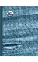 Denim Design Diary Planner: Torn Jeans Graphic