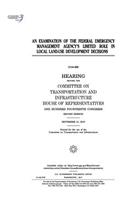 examination of the Federal Emergency Management Agency's limited role in local land-use development decisions