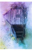 Painted Cabin Journal: 150 Page Lined Notebook/Diary
