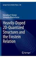 Heavily-Doped 2d-Quantized Structures and the Einstein Relation