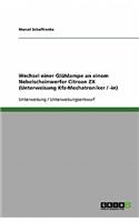 Wechsel einer Glühlampe an einem Nebelscheinwerfer Citroen ZX (Unterweisung Kfz-Mechatroniker / -in)