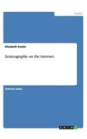 Lexicography on the internet