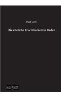 Die Eheliche Fruchtbarkeit in Baden