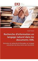 Recherche d'Information En Langage Naturel Dans Les Documents XML
