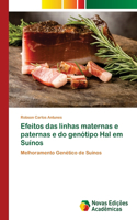 Efeitos das linhas maternas e paternas e do genótipo Hal em Suínos