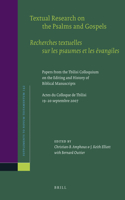 Textual Research on the Psalms and Gospels / Recherches textuelles sur les psaumes et les évangiles