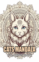 Cats Mandala Coloring Book: 100+ Coloring Pages for Adults and Teens