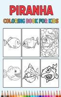 Piranha Coloring Book for Kids