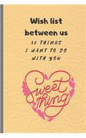Wish list between us
