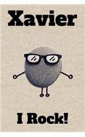 Affirmation Journal Xavier I Rock!: A personalized monogram journal just for you!