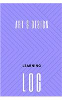 Art & Design Learning Log: Notebook, 6x9, Cornell notes, 150 pages, white paper, hardy matte cover.