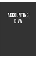 Accounting Diva: Blank Lined Notebook