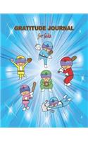 Gratitude Journal for Kids: Superhero Baseball Gratitude Journal For Boys, and Girls