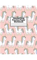 Handwriting Practice Paper Workbook