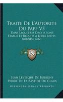 Traite De L'Autorite Du Pape V5