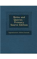 Notes and Queries - Primary Source Edition: (English)