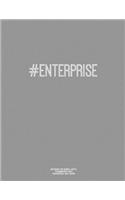 Notebook for Cornell Notes, 120 Numbered Pages, #ENTERPRISE, Grey Cover: For Taking Cornell Notes, Personal Index, 8.5"x11", Hashtag Series, Genius Edition