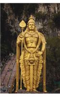 Golden Statue of Lord Muragan Outside Batu Caves in Malaysia Journal