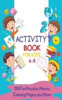 Activity Book for Kids 6-8