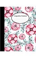 small floral notebook, composition notbook