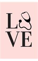 Stethoscope Med Student Valentine's Day Love (Notebooks and Journals)