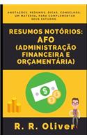Resumos Notórios: Afo (Administração Financeira E Orçamentária)