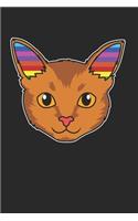 Gay Pride Cat Notebook - Lover Journal Planner