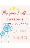 This Year I Will Carson's 2020 Guided Journal