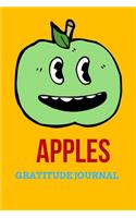 Apples Gratitude Journal: 107 Pages Gratitude Journal for Apple Lovers with Inspirational Quotes on each page. Ideal Gift for Girls, Boys, Family and Friends.