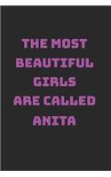 Anita Girl Woman Notebook