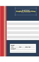 Amiesk Notebook - English Handwriting Notebook - 140 pages (7.44 x 9.69 inch)