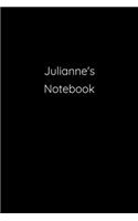 Julianne's Notebook: Notebook / Journal / Diary - 6 x 9 inches (15,24 x 22,86 cm), 150 pages.